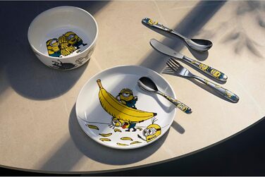 Набір дитячого столового прибору Minions WMF Cromargan, 4 шт., нержавіюча сталь, від 3 років, без гравіювання, придатний для миття в посудомийній машині