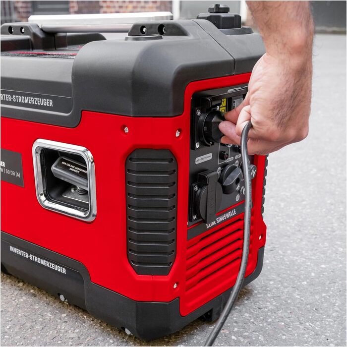 Генератор STIER SNS-190 Premium: бензиновий інверторний генератор, 4 л, 6 годин роботи, тихий (59 дБ), 4-тактний двигун, датчик масла, Eco-режим