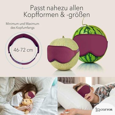 Комплект для подорожей Cozyor 4 в 1: подушка для шиї, маска для сну, надувна подушка та ковдра 2 в 1, беруші, з кріпленням для рюкзака та валізи, червоний, бордовий (Berry)