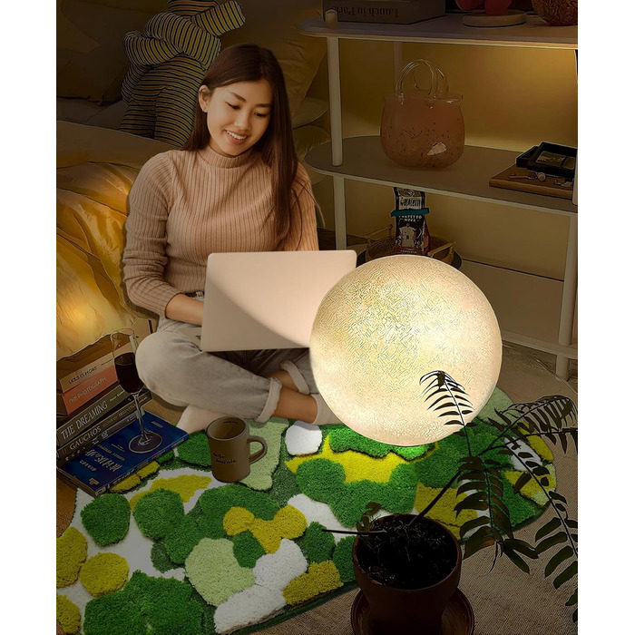 Килимок для ванної кімнати з м'яким зеленим мохом, 152 x 61 см, Boho стиль, антиковзаюча, швидковисихаюча, для ванної, кухні, спальні, умивальника