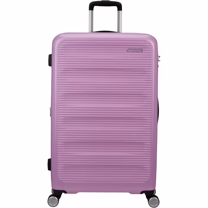 Валіза American Tourister Astrobeam Spinner L, розсувна, 77 см, 97/110 л, фіолетова (Pastel Lavender), для подорожей