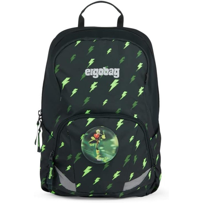 Рюкзак для відпочинку ergobag Ease, рюкзак для дитячого садка, 10 літрів, 370 г (One Size, Bartolomus - чорний)