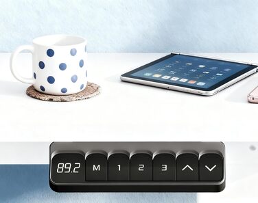 Електричний регульований стіл JUMMICO 110x60 см, білий - ергономічний стіл для комп'ютера