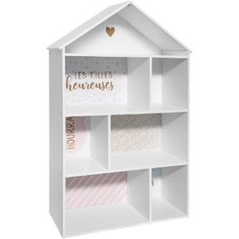Дитяча книжкова шафа у формі будиночка - рожевий - Рожевий - Atmosphera crateur d'intrieur
