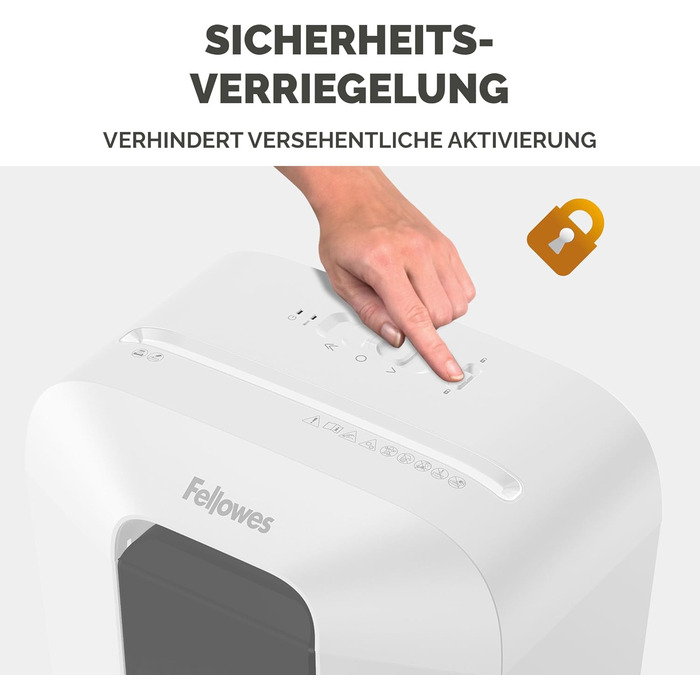 Fellowes знищувач документів Powershred LX70, 18 л, Cross-Cut, 11 аркушів, для дому та офісу
