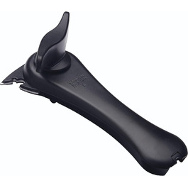 Відкривачка для консерв Kuhn Rikon 5-в-1, чорна: банки, пляшки, кришки, автоматичне захоплення краю, 18 x 9.5 x 6.3 см