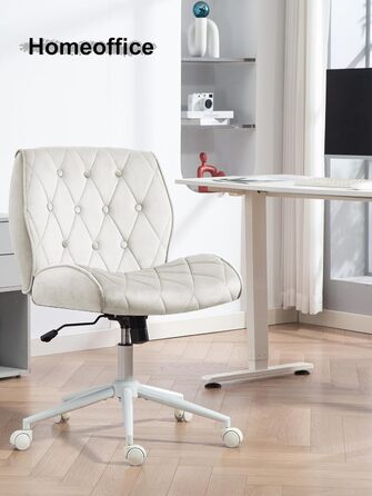 Крісло для дому та офісу Symino з функцією гойдання, крісло для макіяжу та письмове, з м'якої еко-шкіри, регульоване по висоті, поворотне на 360°, ергономічне, до 150 кг, велике