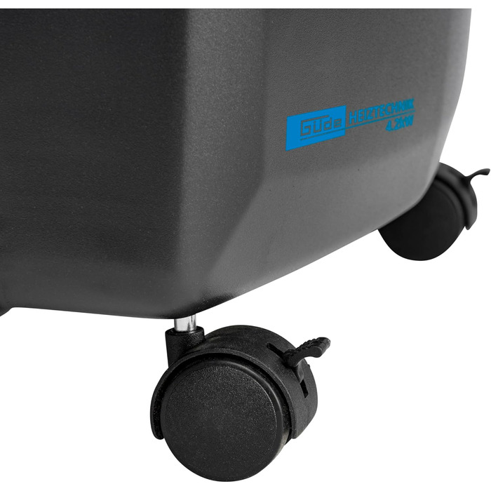 Газовий обігрівач Güde GGH 4200 K (4200 Вт, 3 режими, Piezo-запалювання, мобільний, 50 мбар, керамічні нагрівальні елементи, термозахист, 4 колеса, шланг та регулятор в комплекті)