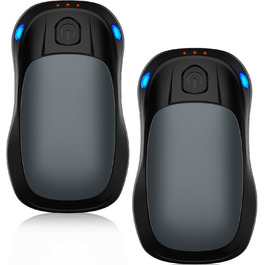 Електричний грієчка для рук, перезаряджуваний, USB, набір 2 шт. (сірий)