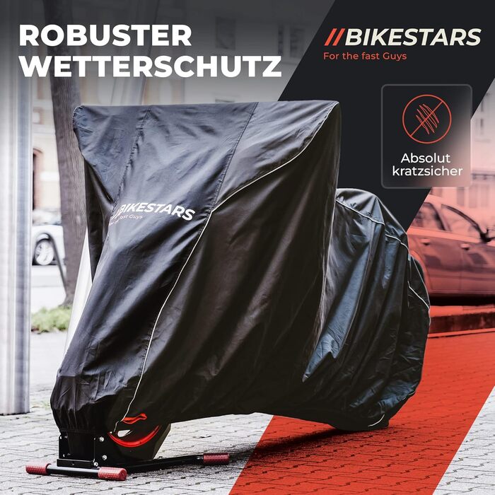 Чохол для мотоцикла BIKESTARS - водонепроникний і зимонепроникний - Oxford 300D - 245x105x125см