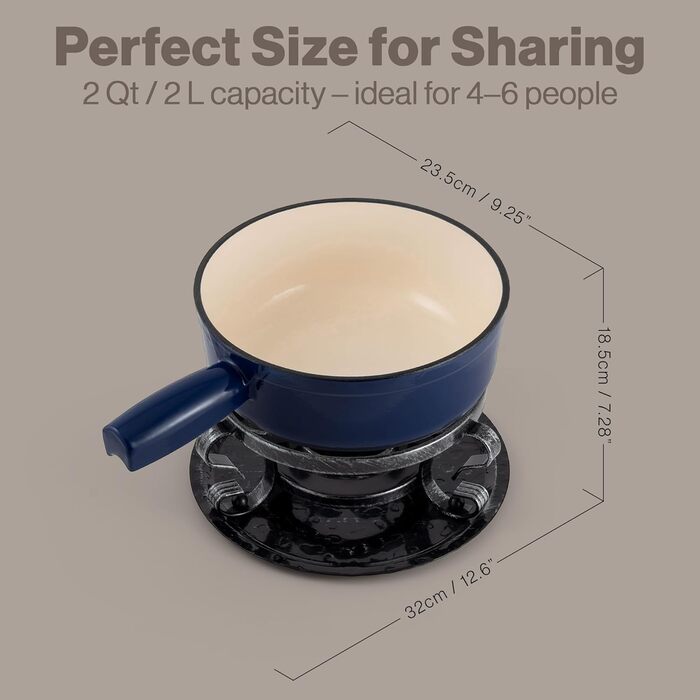 Swissmar Lugano Фондю-набір 9 частин, чавун/нержавіюча сталь, вишневий, 2L, для м'яса, сиру та шоколаду, на 4 особи, подарунковий набір