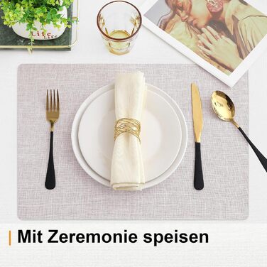 Набір тканинних серветок Homaxy 6 шт., бежеві, миючі, стійкі до нагрівання, антиковзаючі, двосторонні