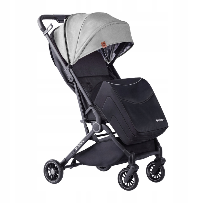 Дитячий прогулянковий візок TULANO Milan 35, сірий, легкий, складний, з москітною сіткою