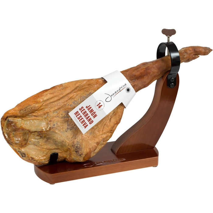 Підставка для хамону Jamonero Jamonprive з антиковзними ніжками, ніж та точилка