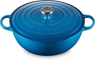 Каструля Le Creuset Signature з чавуну, 32 см, 4.1 л, для всіх плит (в т.ч. індукційних)