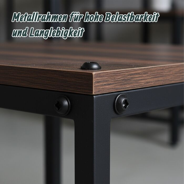 Relaxdays: Промисловий приліжкові столи з шухлядою та полицею