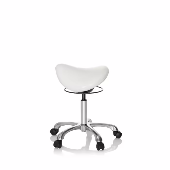 Стільець-сідло / крісло-сідло ORTHO SIT зі штучної шкіри білий hjh OFFICE