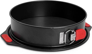 Форма для випічки Woll Springform Ø 26 см - висувна, без PFAS, з антипригарним покриттям та силіконовими ручками, придатна для духовки та мийки, діаметр 26 см, висота 7 см