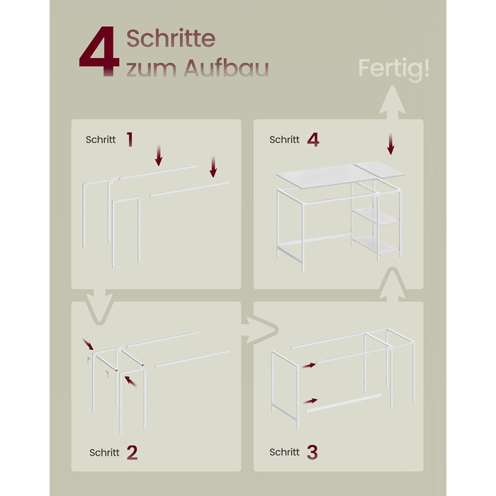 Стол письмовий VASAGLE 100x50x76 см, комп'ютерний, для офісу/дому, вінтажний стиль, коричнево-чорний