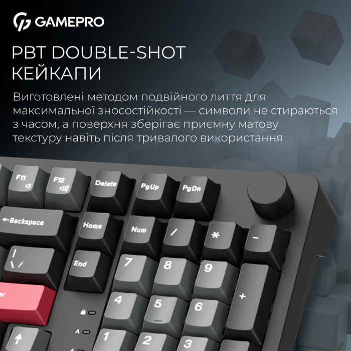 Бездротова механічна клавіатура GamePro Asgard Drakkar (MK305BK)