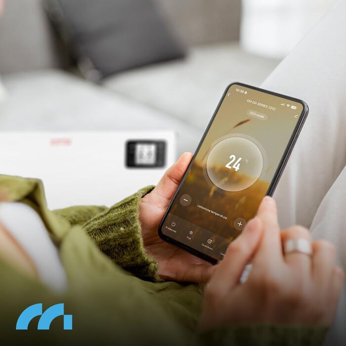 Електричний конвектор MalTec CH2000DW з термостатом, LCD-дисплеєм та таймером | 3 режими нагріву, енергозбереження