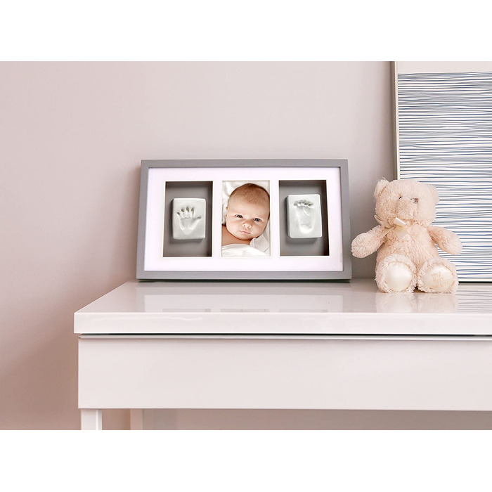 Фоторамка в дитячу кімнату Pearhead 15,2x10,2 см сіра