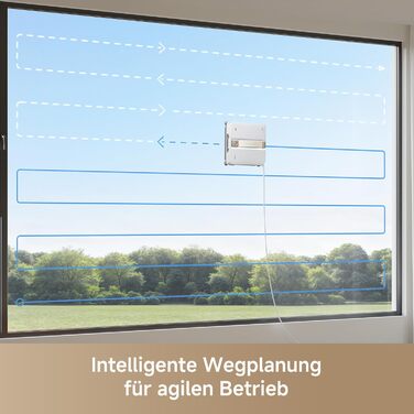 Робот для миття вікон MOVA N1, компактний, система подвійного розпилення, 8000 Па, безпечний, інтелектуальна навігація, повне покриття, все в одному