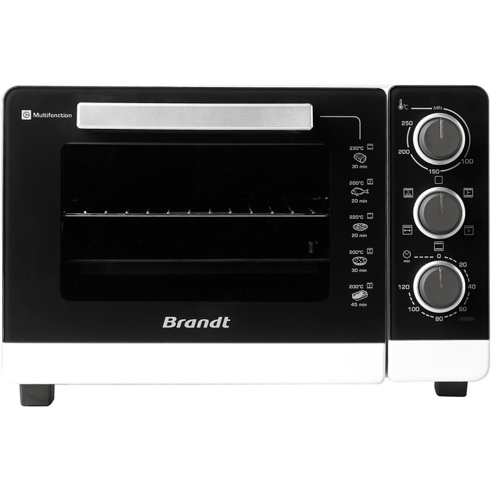 Міні-піч Brandt FC405MS: компактна, 40 л, 2100 Вт, 5 режимів, рівномірне приготування, сірий колір