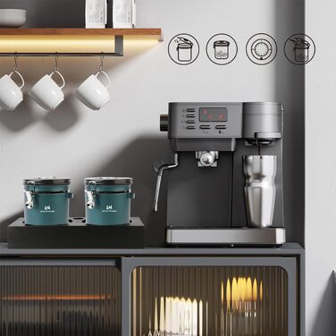 Набір контейнерів для кави та сухофруктів з нержавіючої сталі, 1,8L (2 шт., зелені)