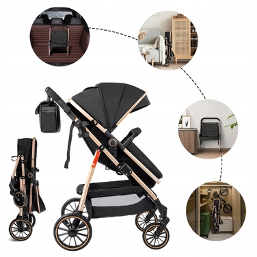 Легкий дитячий візок 3 в 1 Magic ZC, компактна модель