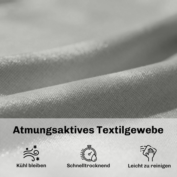 Шезлонг з ротангу Polyrattan S-подібної форми з 5-рівневим регулюванням спинки, підголівником, дихаючою тканиною та захистом від ультрафіолету.