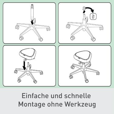 Офісний стілець Leitz Ergo Active з піною подвійної щільності, регульована висота 57-82 см, оббивка з переробленого матеріалу (110 кг), колір світло-сірий