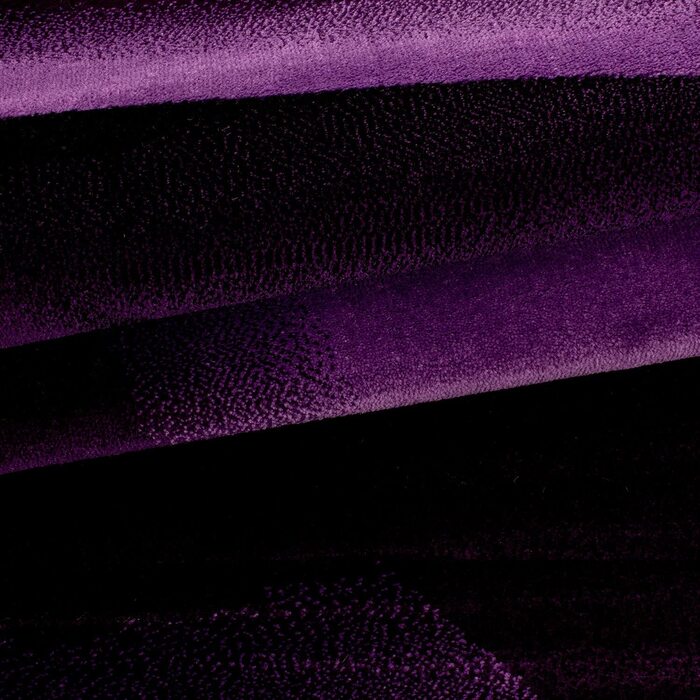 Килим для вітальні 80x150 см Бігун фіолетовий Абстрактний дизайн хвиль - Килим для спальні з коротким ворсом Надзвичайно м'який легкий догляд Килим миється Кухня Їдальня - Килим для вітальні Hal 80 x 150 см фіолетовий