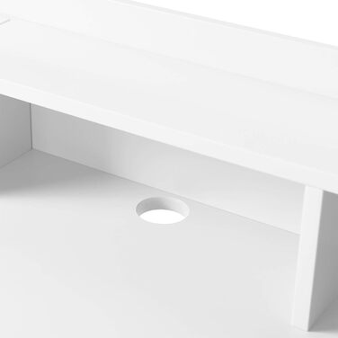 Дитячий письмовий стіл Teamson Home Creativo з MDF, з полицями та шухлядами, білий/натуральний, VNF-00045