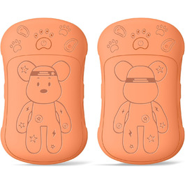 Електричні грілки для рук 2 шт. 6000 mAh, перезаряджувані, для кемпінгу, на вулицю, подарунок для чоловіків, жінок, дітей (Помаранчевий)