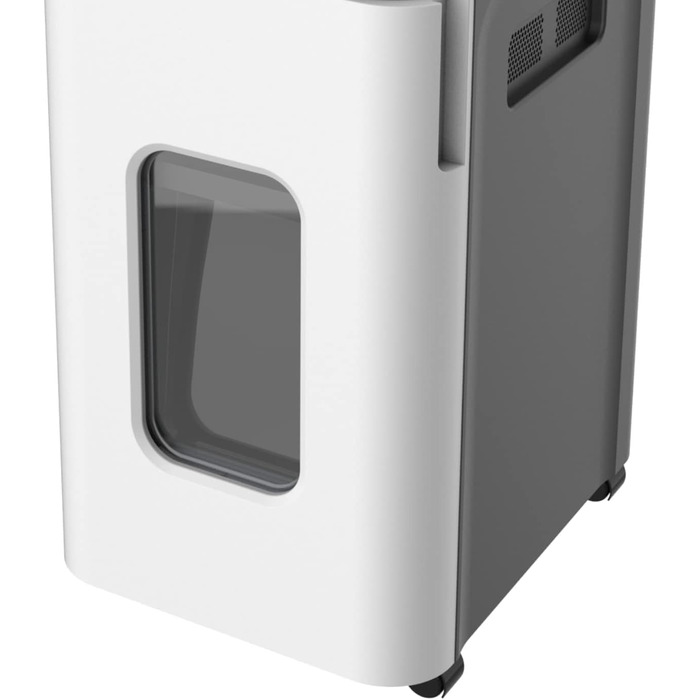 Шредер Aktenvernichter P5 з автоподачею, 350 аркушів, 19L кошик, тихий (65dB), частковий та рес-різ, автоматичне вимкнення