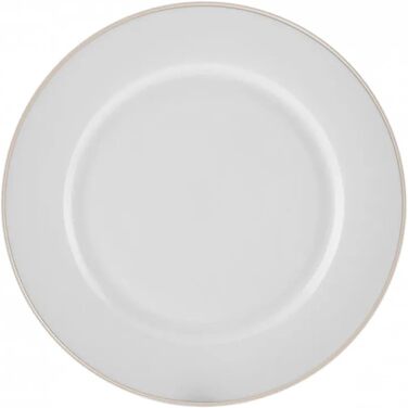 И, преміальний посуд, срібний обідок, круглий (16 шт. , золото), 6P, 24 шт.