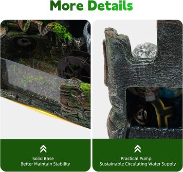 Настільний фонтан Zimmerbrunnen: міні-фонтан для дому, офісу, саду, кімнати, медитації, декору, подарунка