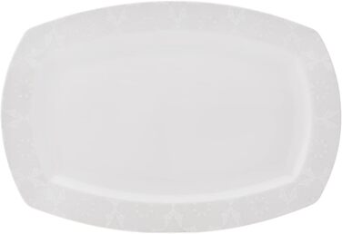 Набір порцелянового посуду Karaca New Suha 60 предметів на 12 персон, в т.ч. 12 сервірувальних тарілок, 12 обідніх тарілок, 12 пиріжкових тарілок, 12 мисок. Сучасний дизайн.