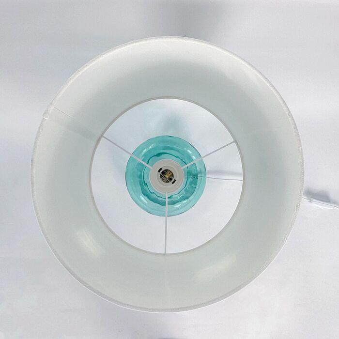 Лампа для столу Relaxdays зі скляною основою та тканинним абажуром