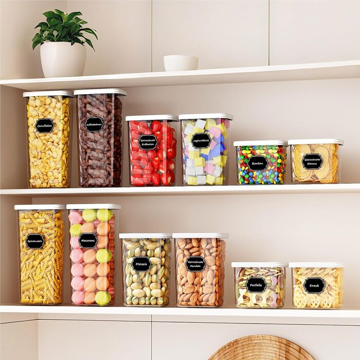 Герметичні контейнери для зберігання продуктів з кришкою, набір 6 шт (до 1,8л)