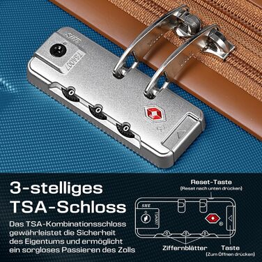 Набір валіз Joyway 5шт з ABS пластику, розширюваний, з TSA замком та 4 колесами (темно-коричневий)