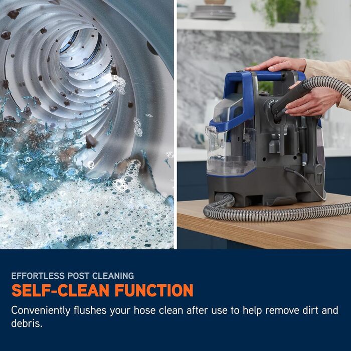 Vax SpotWash Duo: портативний відпарювач для килимів та м'яких меблів з насадкою для тварин, аксесуари для щоденного прибирання, насадки для різних поверхонь та миючий розчин