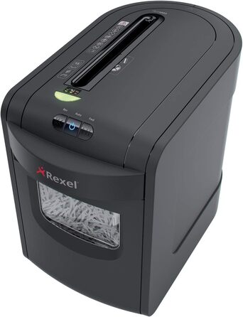 Шредер Rexel REM820 для документів, мікроріз, ручний привід, 23 л, чорний