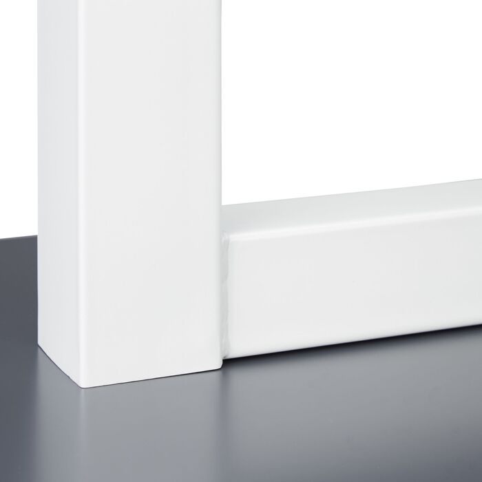 Столик журнальний Relaxdays зі скляною стільницею та полицею