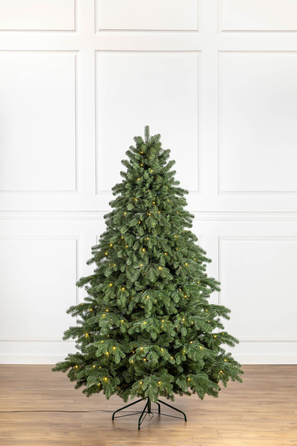 Ялинка лита 'Версальська' LED (золотий) ПАРАСОЛЬКА ЗЕЛЕНА 2,30м