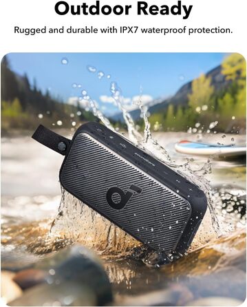 Soundcore Motion 300: Бездроковий портативний Bluetooth-динамік з BassUp, SmartTune, 30W, 13h, IPX7, для дому, саду, кемпінгу та подорожей (Чорний)