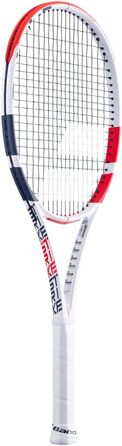 Ракетка Babolat Pure Strike 18x20 без ниток біла/червона/чорна рукоятка 4 1/2