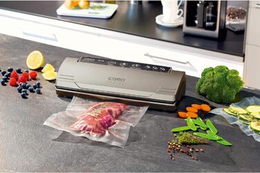 Вакууматор CASO VC 10 Plus Edition з великим набором аксесуарів, ширина шва 30 см, регулювання сили вакууму, помпа 9 л/хв