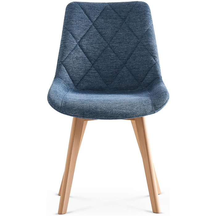 Крісла для їдальні B&D Home Tania (2 шт.), оббивка Merlot, дизайн у стилі Skandi, для кухні, офісу, вітальні